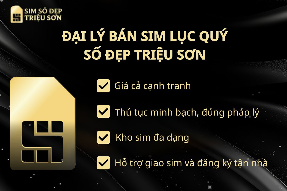 Sim số đẹp Triệu Sơn có một kho sim lớn, đặc biệt là các dòng sim lục quý