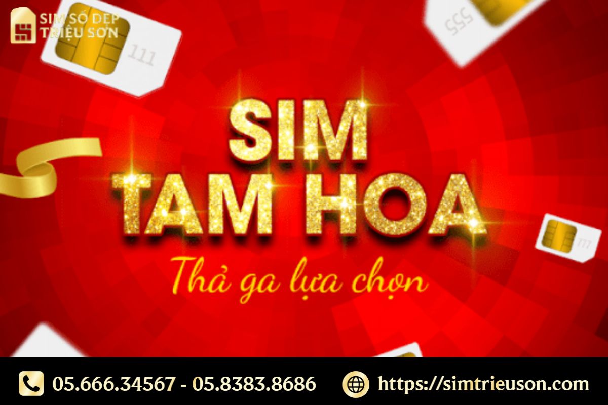 Sim Tam Hoa Viettel, Mobi, Vina, Reddi - Bí quyết chọn sim đẹp giá rẻ