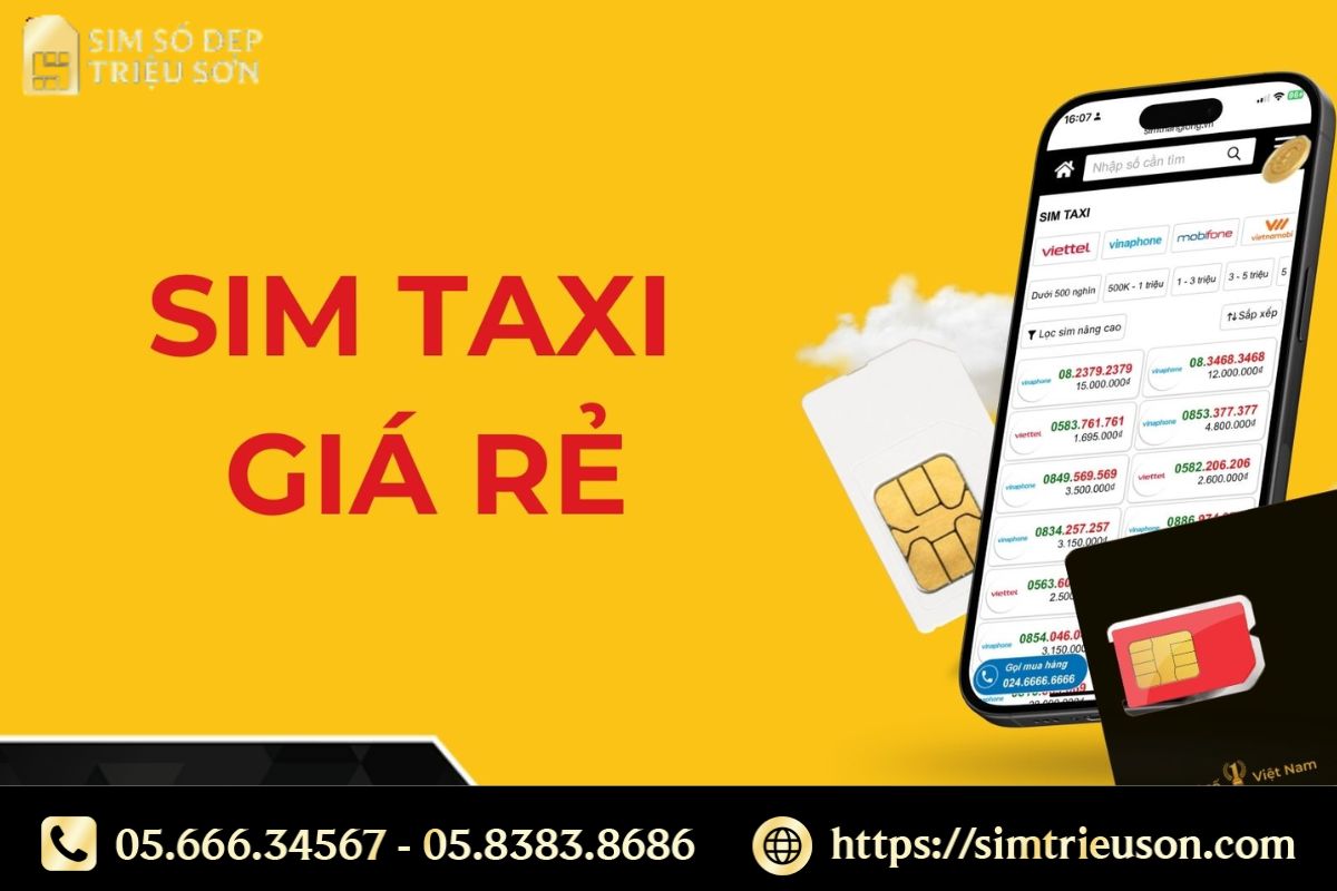 Sử dụng sim taxi Viettel, Mobi, Vina, Reddi mang lại nhiều lợi ích trong kinh doanh